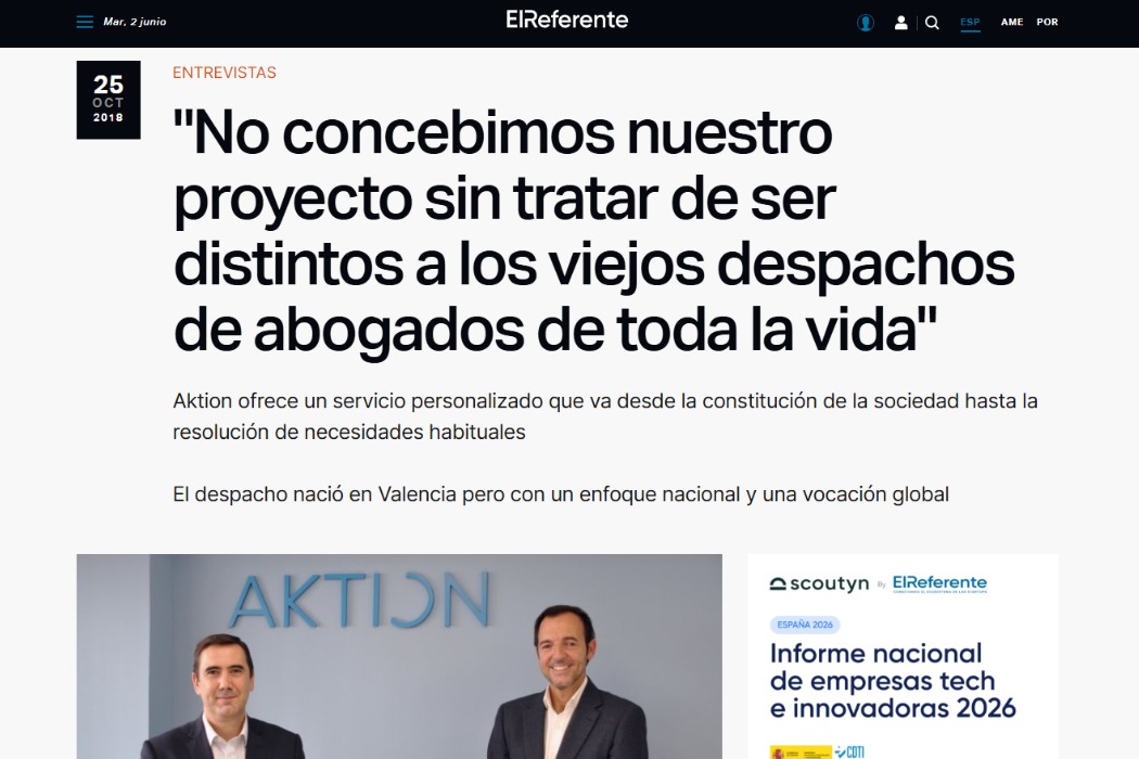 "No concebimos nuestro proyecto sin tratar de ser distintos a los viejos despachos de abogados de toda la vida"