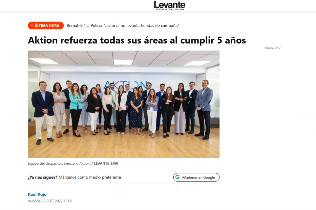 Aktion refuerza todas sus áreas al cumplir 5 años
