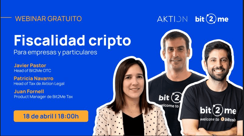 Webinar sobre Fiscalidad en Criptomonedas